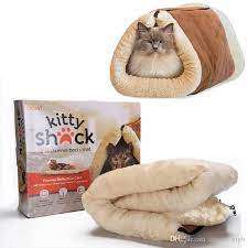 Pet shack cat kitty Bed and Mat Cushion Blanket For Cat Warm Sleeping