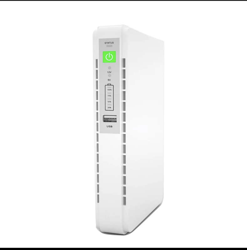 Portable Power Mini DC UPS 8800mAh- Output | with additional 2m cables