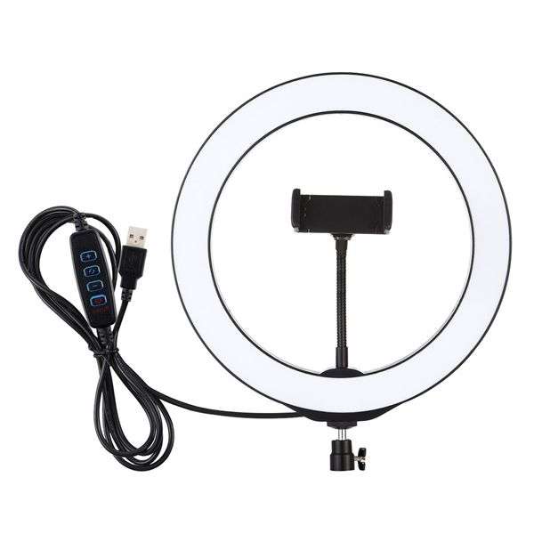 RGB LED Ring Light 26cm & Universal Phone Holder Kit without tripod