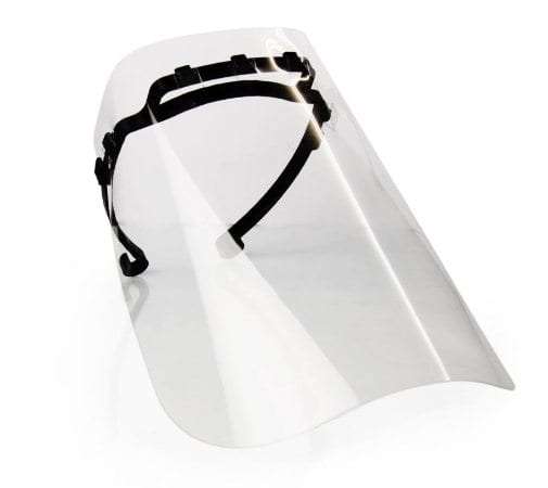 Face Shield - Re-usable Safety Visor - One Size Fits All 5 pack