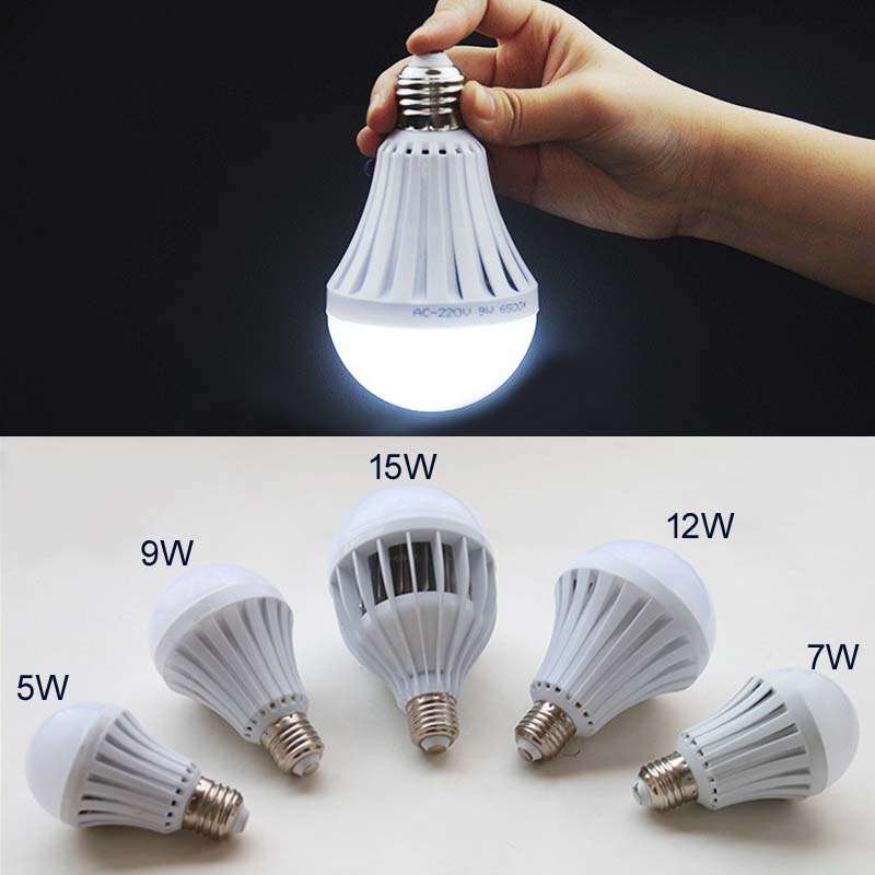 B22 Bayonet Intelligent Load Shedding 5W Rechargeable Led Bulb x 3