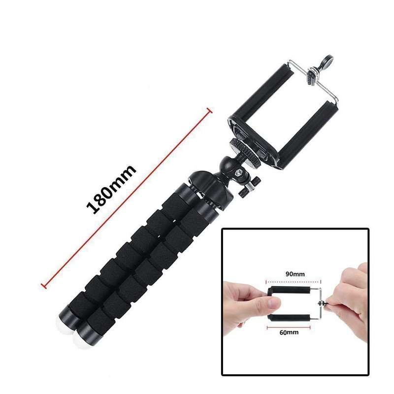 Universally Adjustable Spider Flexible Camera Tripod - Red