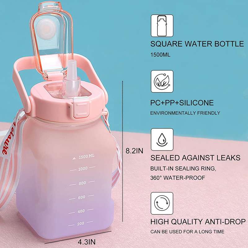 Giant motivational sport water bottle | Colour Graded | Various