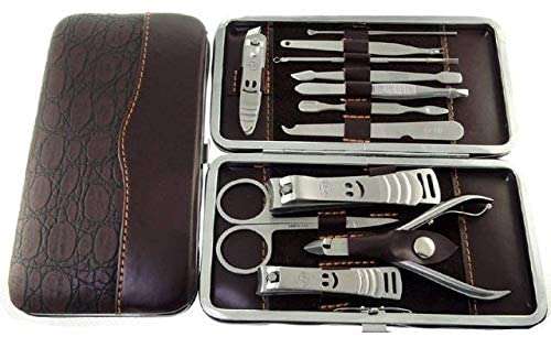 Stainless Steel Manicure Set Nail Clippers Pedicure Kit -12 Pieces