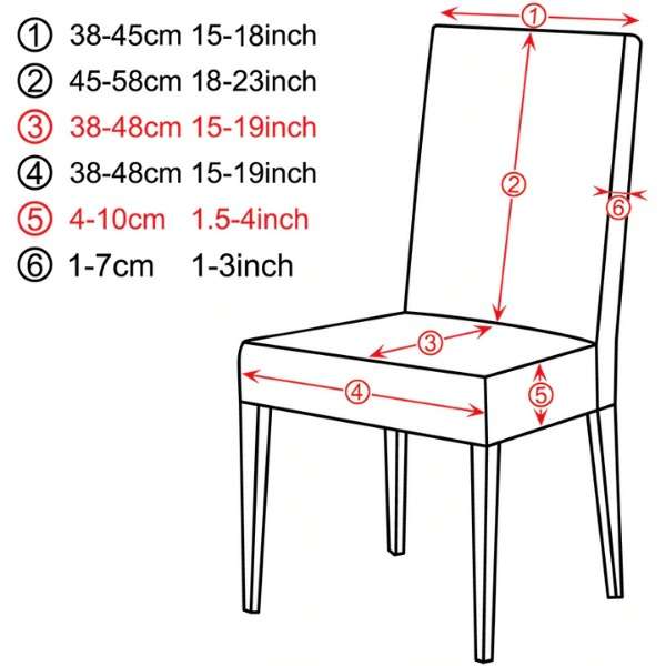 Stylish Elasticated Dining Room Chair Cover (Set of 2) | Moroccan Diamond Design | Grey/White