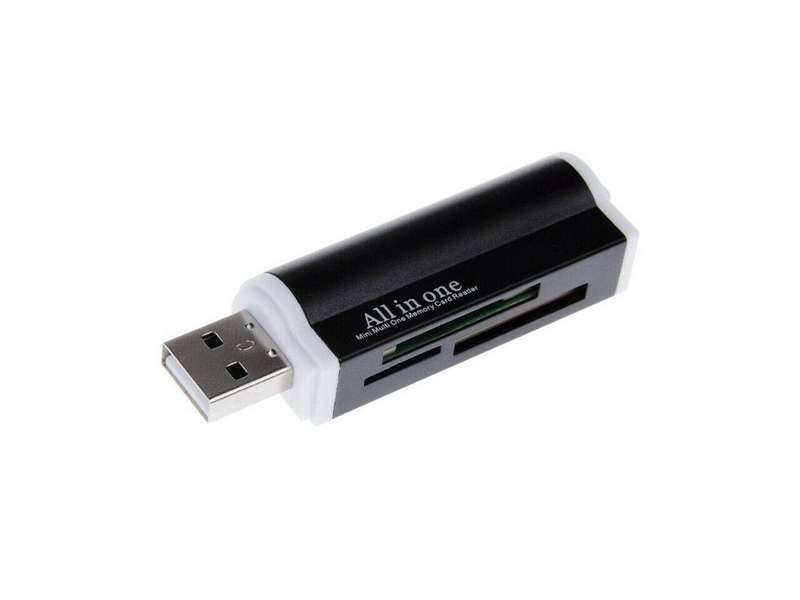 USB Card Reader All-in-One - Black