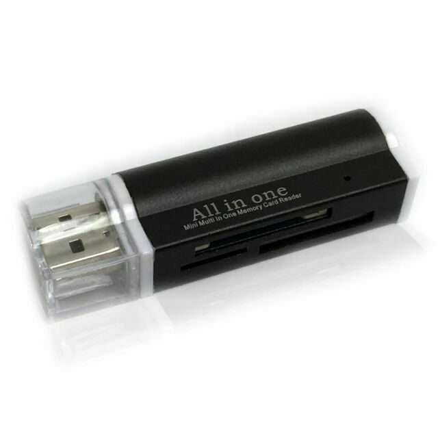 USB Card Reader All-in-One - Black