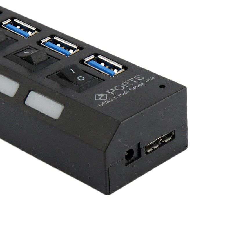 Tuff-Luv 7 Port USB 3.0 Hub - Black