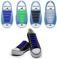 Killerdeals Adult No Tie Silicone Elastic Shoe Lace 8+8 - Blue