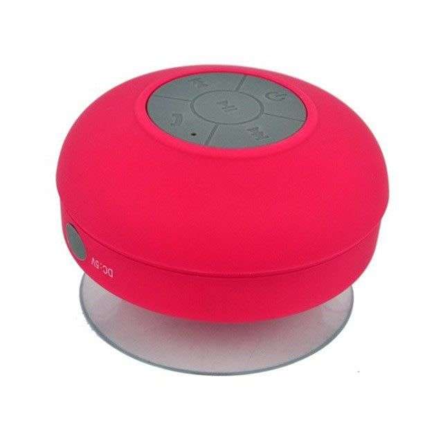 Waterproof Wireless Bluetooth Speaker with Microphone - Red