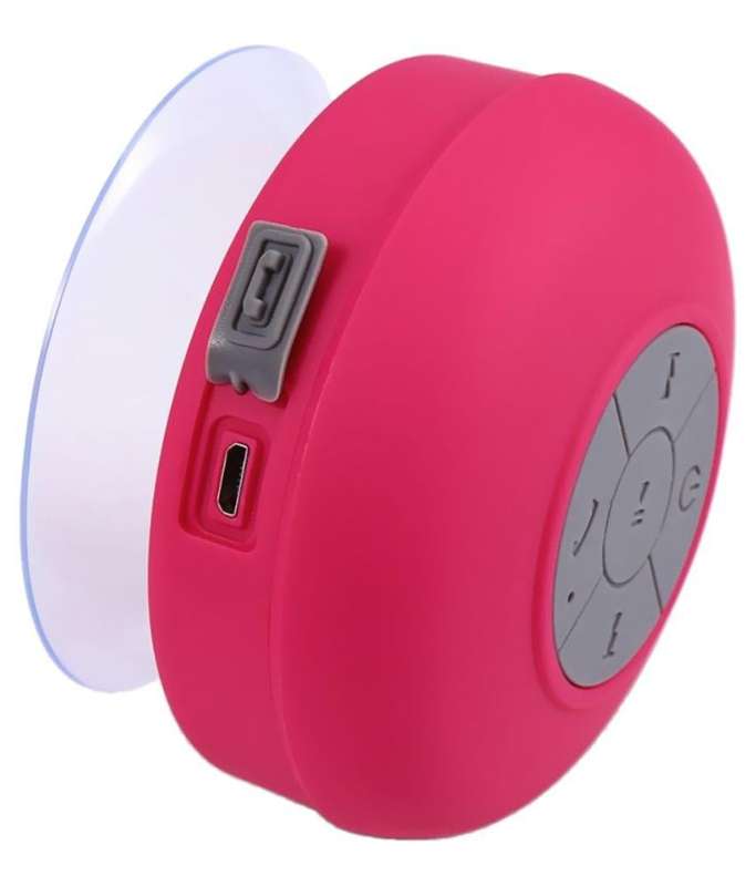 Waterproof Wireless Bluetooth Speaker with Microphone - Red