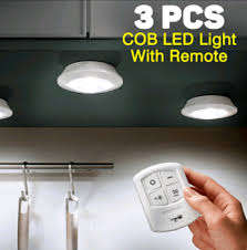LED / COB Light 3 piece set with Remote Control ( wireless and bright )