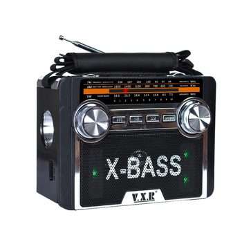 Radio 11 Band MP3/SD/ USB Music Player with rechargeable battery & built-in torch