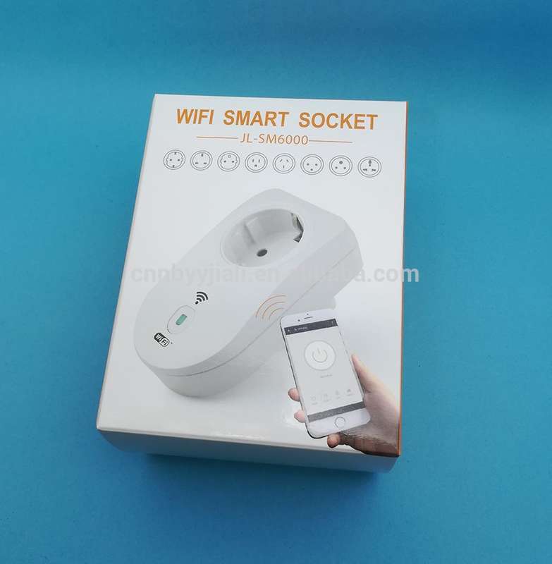 Wifi Smart Socket compatible with IOS and Android - control your appliances and lights via free App