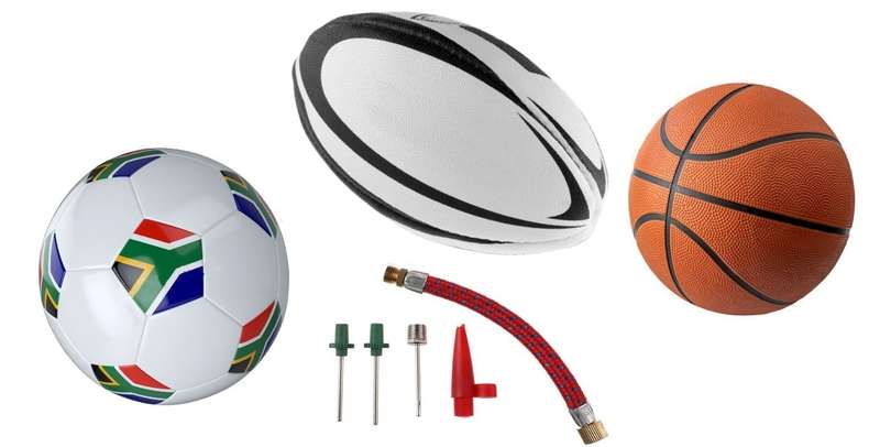 Sports Training Ball Kit Full Size | Rugby Ball | Soccer Ball | Basketball