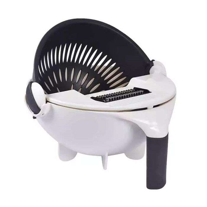 Classic Multifunction Wet Basket Vegetable Cutter 9 in 1 bundle with Food saver silicone covers