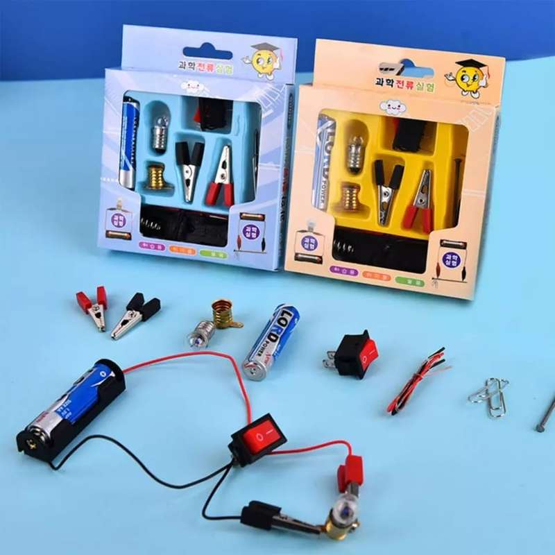 Kids DIY Electric Circuit Kit | With compass and bulb | Handy 4 pack