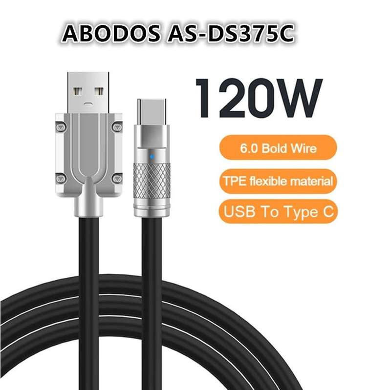 Abodos Fast Charging Data Cable Fully compatible With Data Cable 120W Pack of 3 AS-DS375 (Type - ...