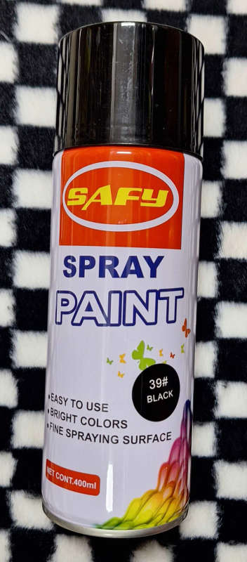 Black Spray Paint - 400ml - 39