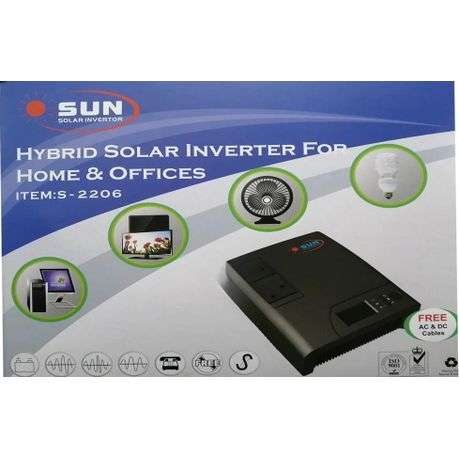 SUN Modified SINE Inverter with Charger: Backup for Solar Home System Hybrid Solar Inverter For H...