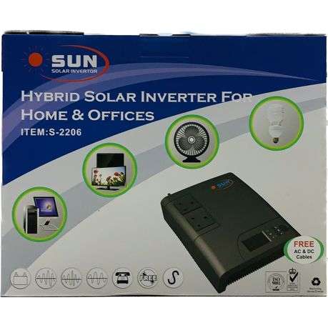 SUN Modified SINE Inverter with Charger: Backup for Solar Home System Hybrid Solar Inverter For H...