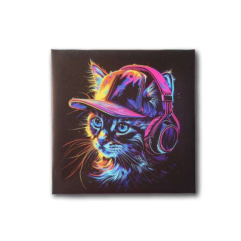 Black Cat Canvas Wall Art