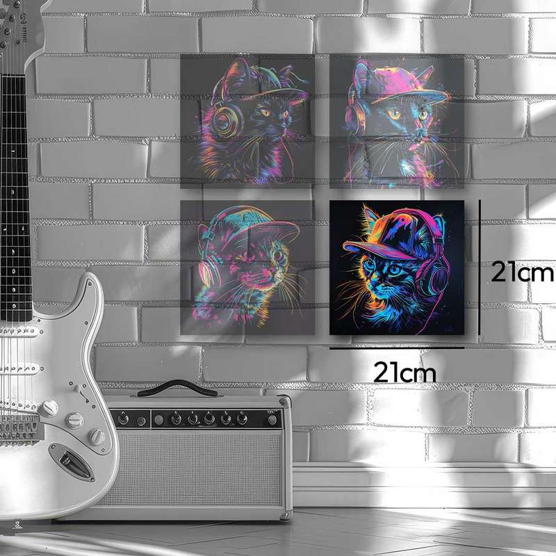 Black Cat Canvas Wall Art