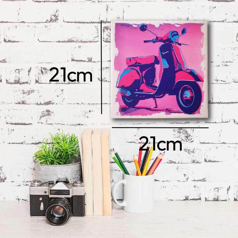 Vespa Retro Canvas Wall Art
