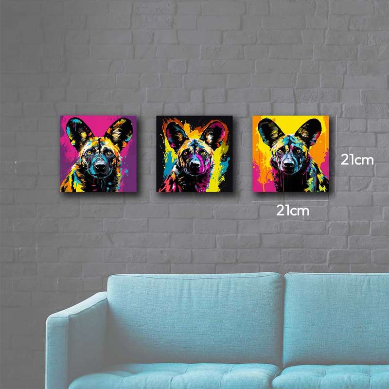 Wild Dog Canvas Wall Art
