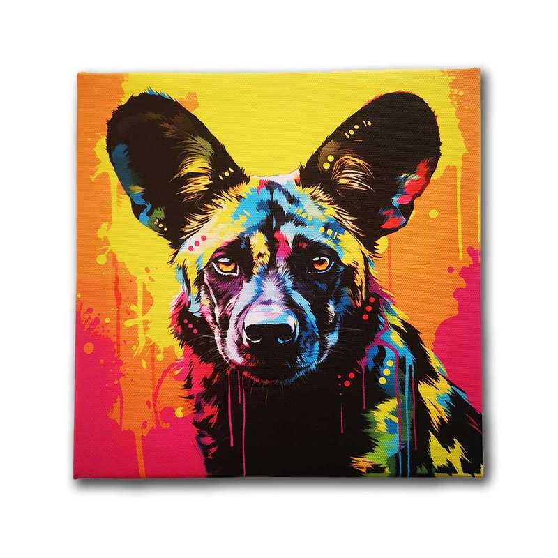 Wild Dog Canvas Wall Art
