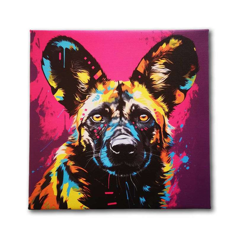 Wild Dog Canvas Wall Art