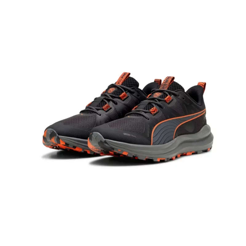 PUMA REFLECT LITE BLACK ORNG RUNNING SHOES