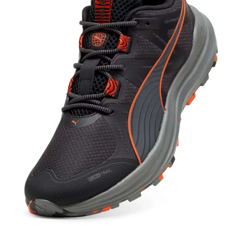 PUMA REFLECT LITE BLACK ORNG RUNNING SHOES