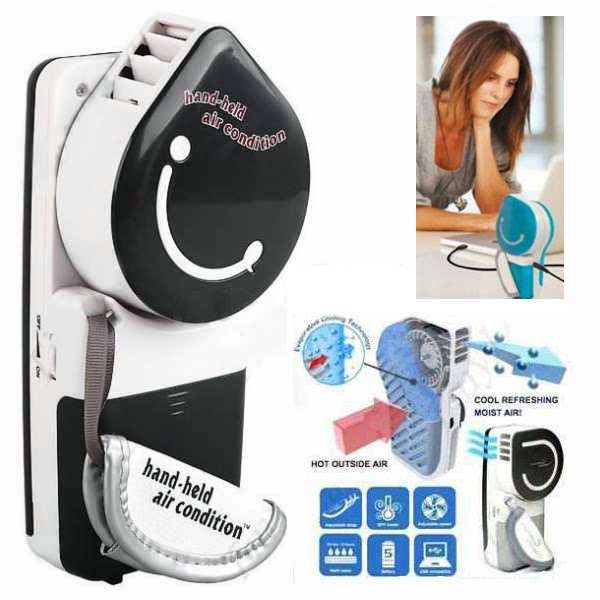 Minus 5 degrees! New Portable Hand held USB Mini Air Conditioner Cooler Fan