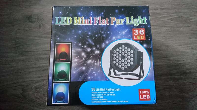 36 Led mini flat par light