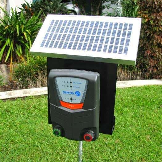 Pet Stop solar powered Electric Dog Fence kit. Protect your flower beds.
