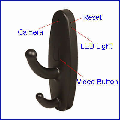 Spy Clothes Hook Hidden Video Camera with Motion Detection 1280*960 (Value R849)