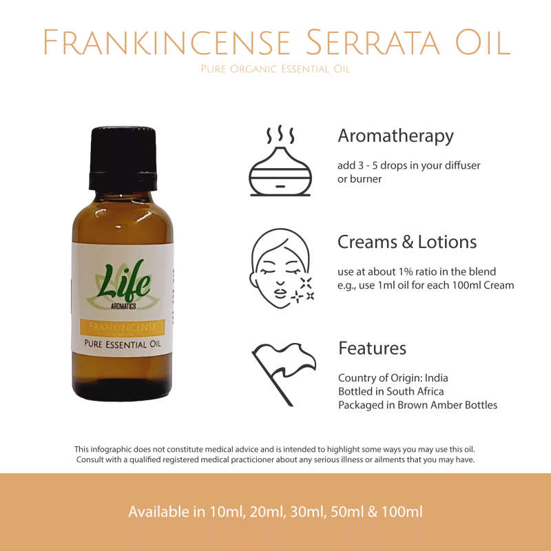 Frankincense Serrata Essential Oil (organic)
