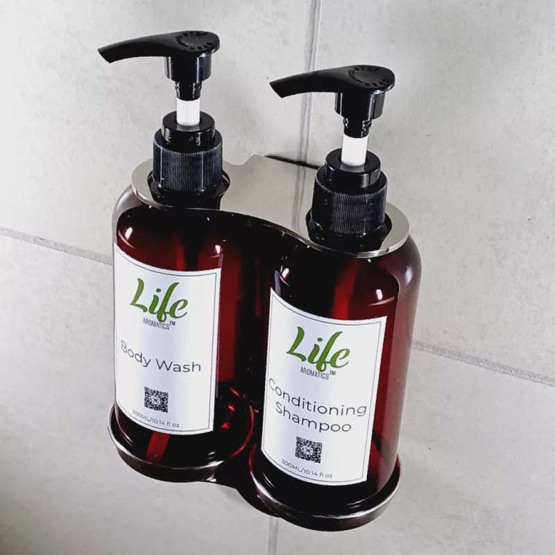 Wall-Mounted Soap Dispenser - Double
