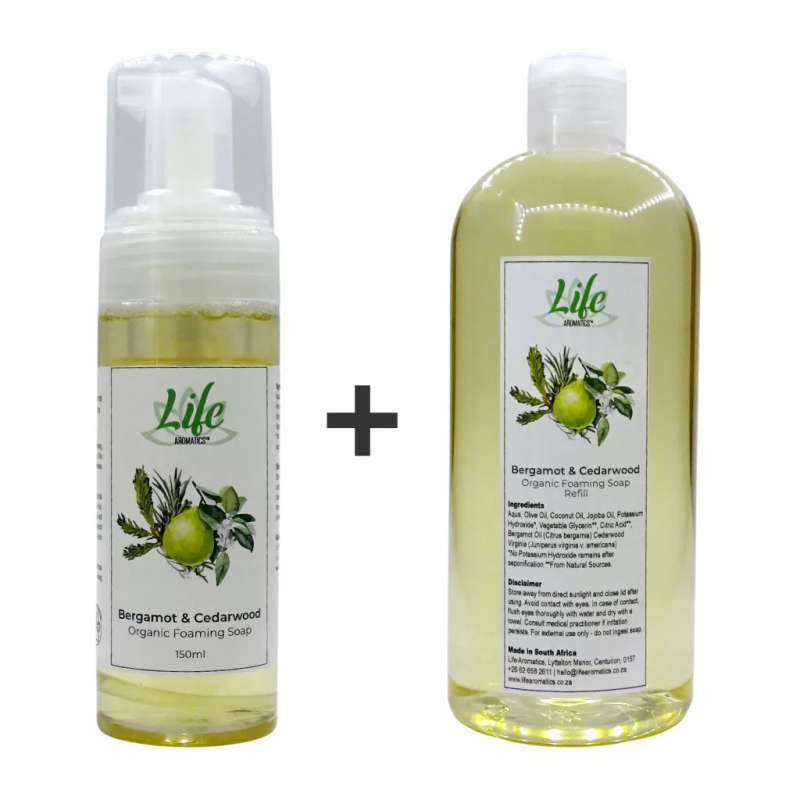 Bergamot and Cedarwood Organic Foaming Hand Soap