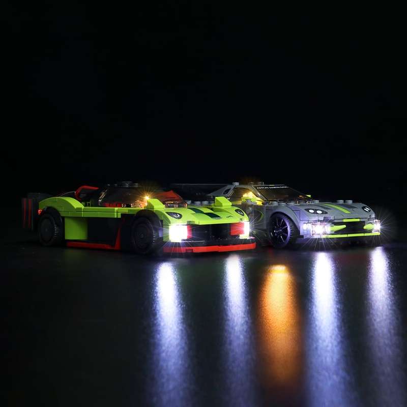 LEGO Vackyrie Amr pro and Aston Martin Vantage GT3 Advance lighting kit #76910