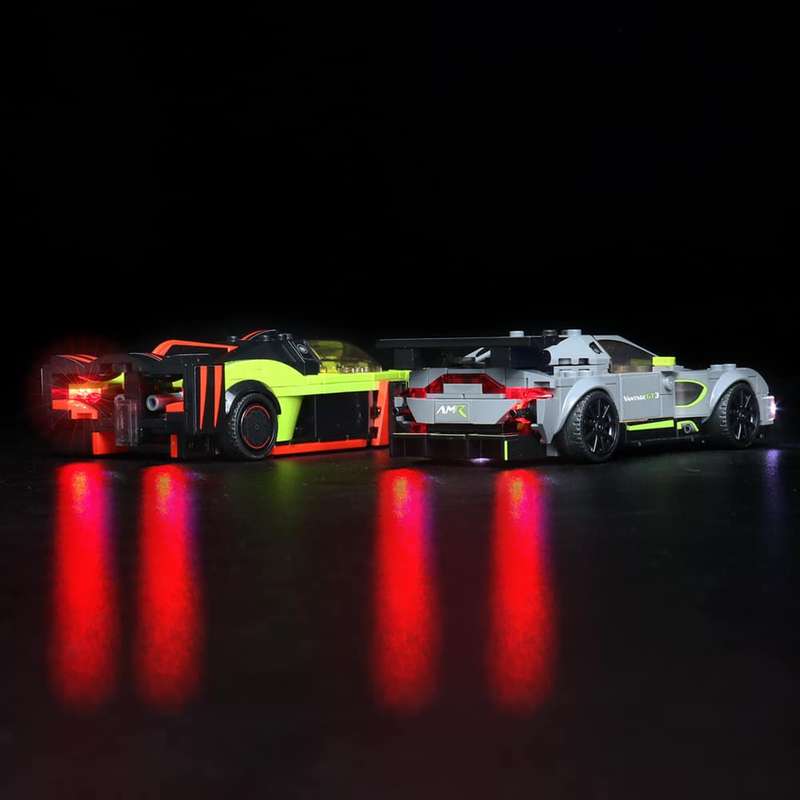 LEGO Vackyrie Amr pro and Aston Martin Vantage GT3 Advance lighting kit #76910