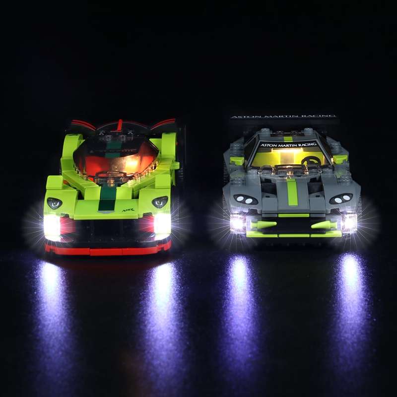 LEGO Vackyrie Amr pro and Aston Martin Vantage GT3 Advance lighting kit #76910