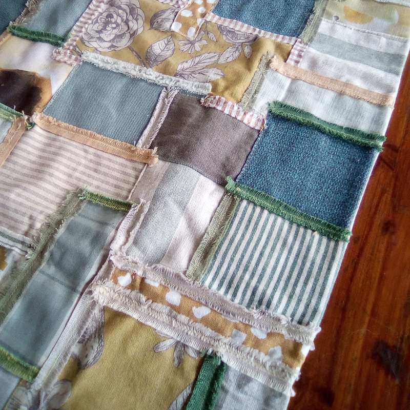 Green Patchwork Table Runner
