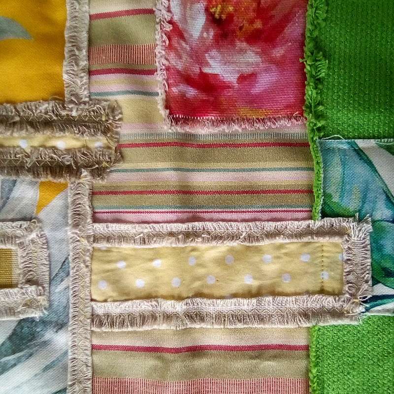 Green and Yellow Yellow Table Runner