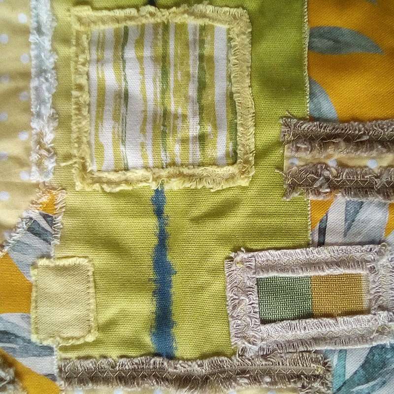 Green and Yellow Yellow Table Runner