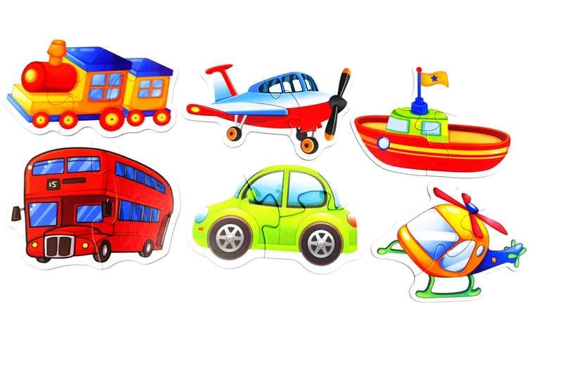 6 x Transport Puzzles