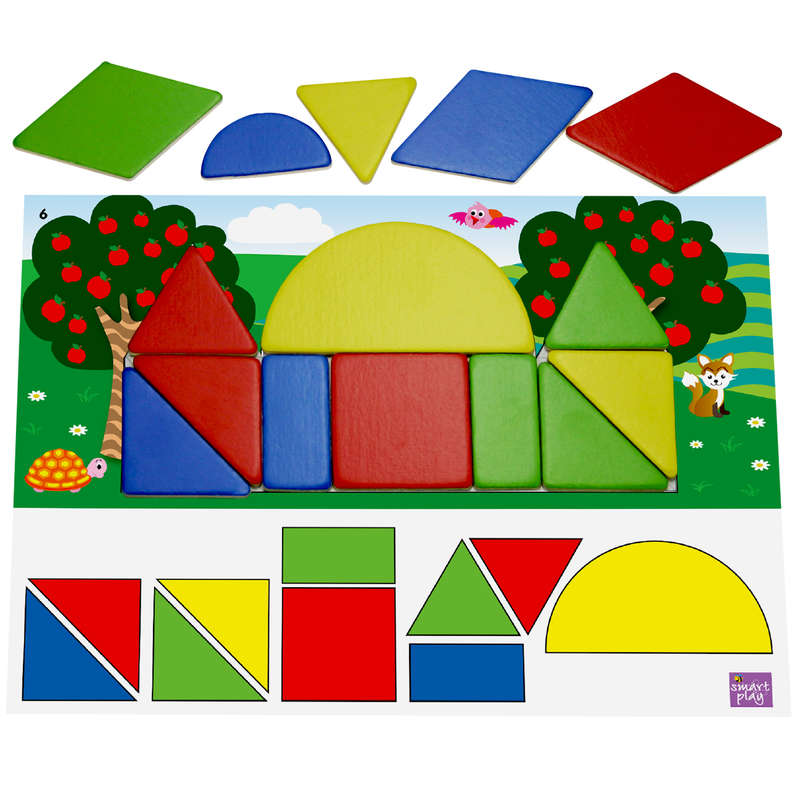 Smart Shapes 32 Piece Genuine Wood Shapes