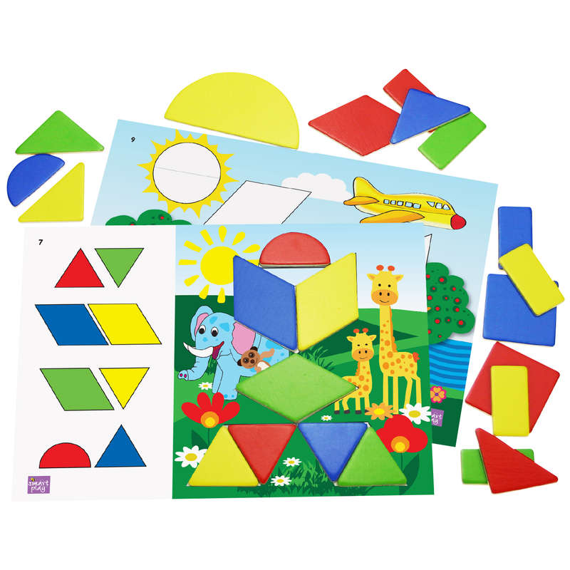 Smart Shapes 32 Piece Genuine Wood Shapes