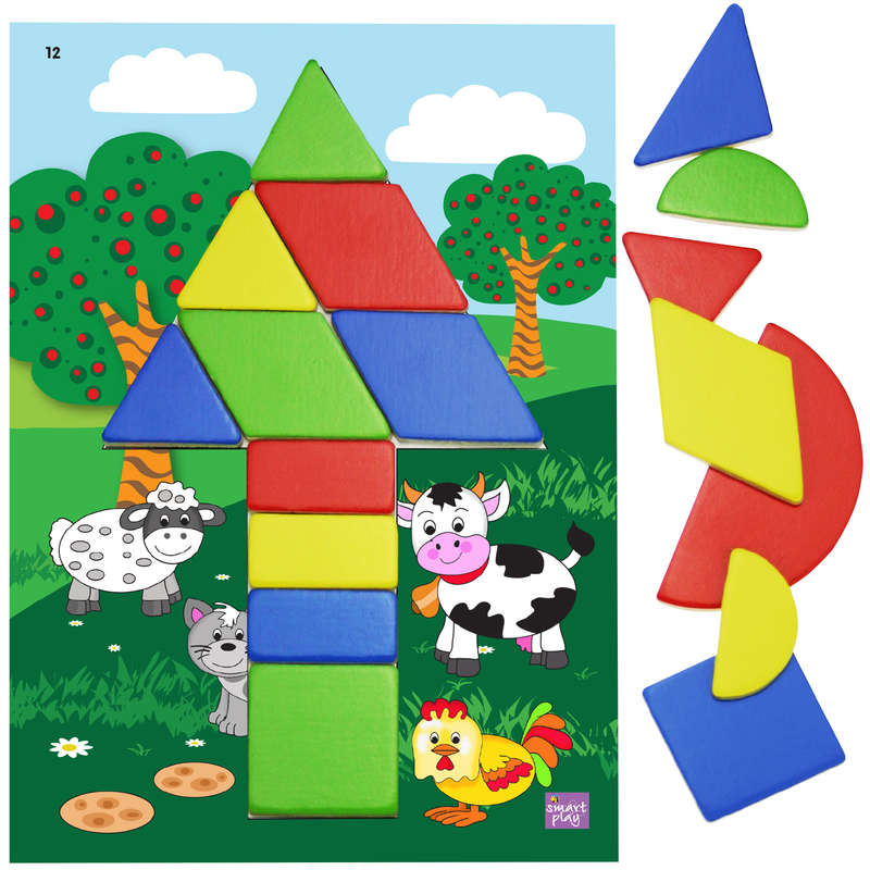 Smart Shapes 32 Piece Genuine Wood Shapes